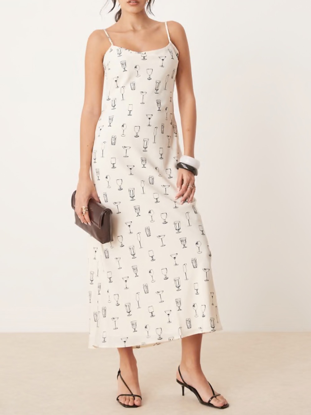 The A&F Julia Slip Maxi Dress Cocktail  Pattern Medium  ￼